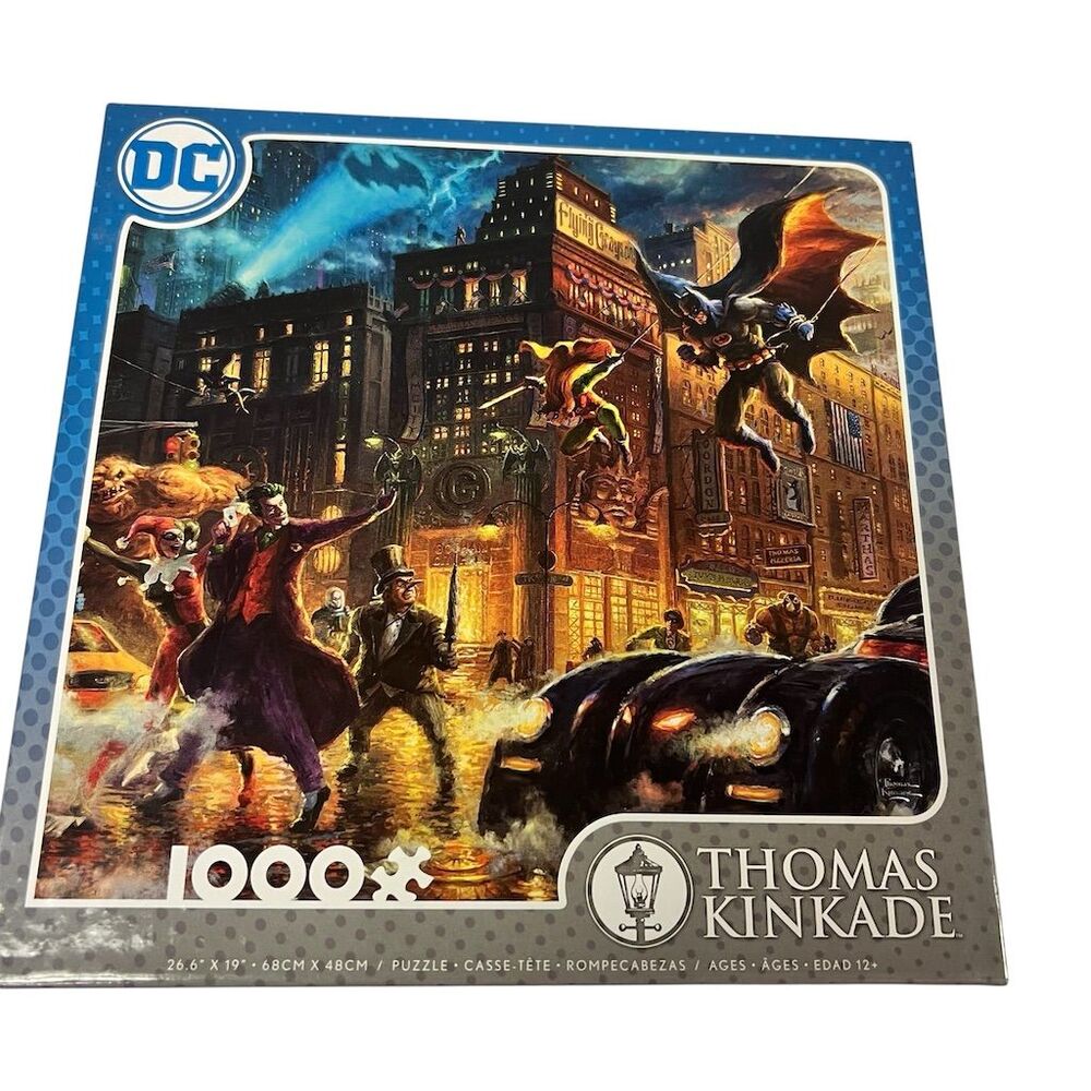 Thomas Kinkade Batman 1000 Piece Puzzle The Dark Knight Saves Gotham City